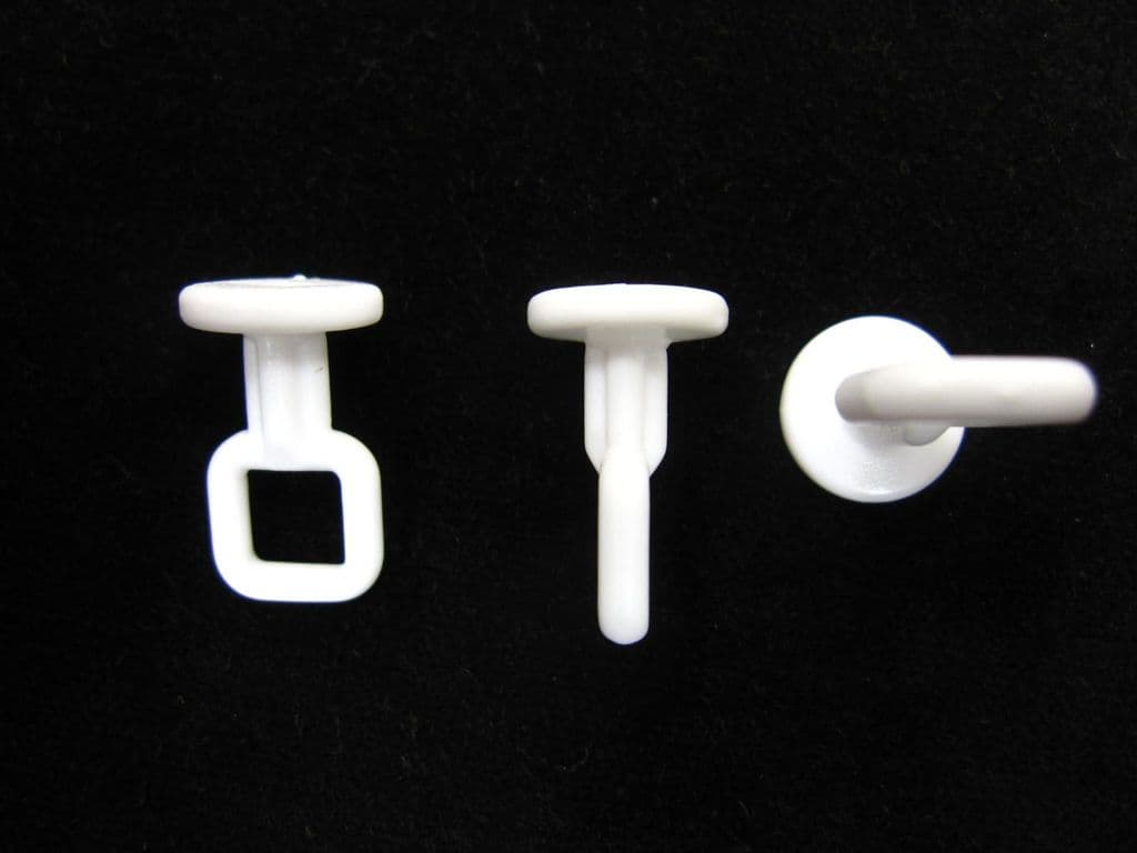 30 Bath shower rail curtain track gliders Pole runners for tape hooks